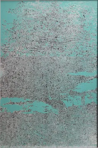 "İstanbul" eseri DEVRİM ERBİL tarafından 2021 yılında 120x80 cm ölçülerinde Alüminyum üzeri Giclee baskı 1/1 Monoprint tekniği ile yapılmıştır.