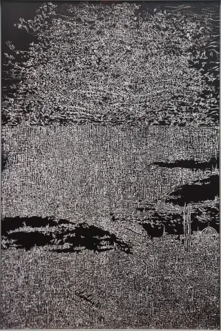 "İstanbul" eseri DEVRİM ERBİL tarafından 2022 yılında 120x80 cm ölçülerinde Alüminyum üzeri Giclee baskı 1/1 Monoprint tekniği ile yapılmıştır.