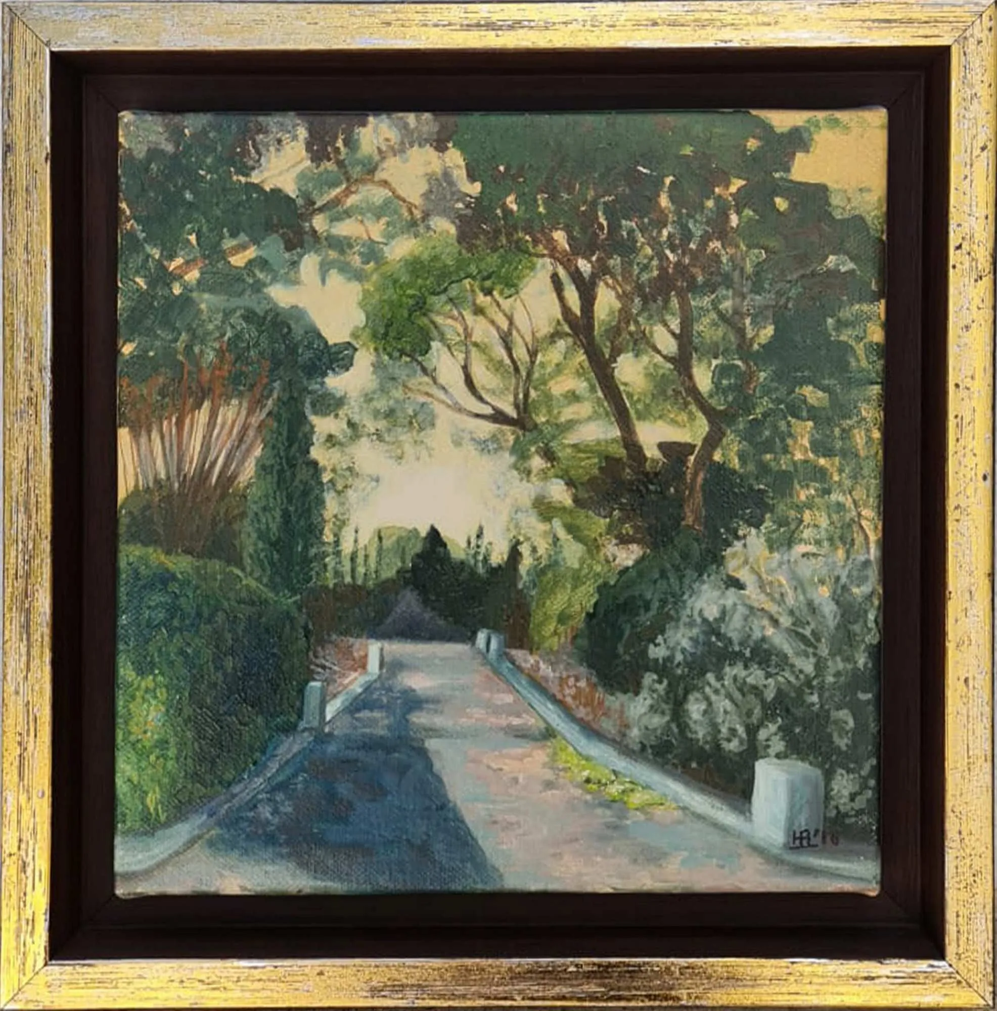 "İsimsiz" eseri HATİTZE ACHMET tarafından 2016 yılında 25x25 cm ölçülerinde Tuval üzeri yağlı boya tekniği ile yapılmıştır.