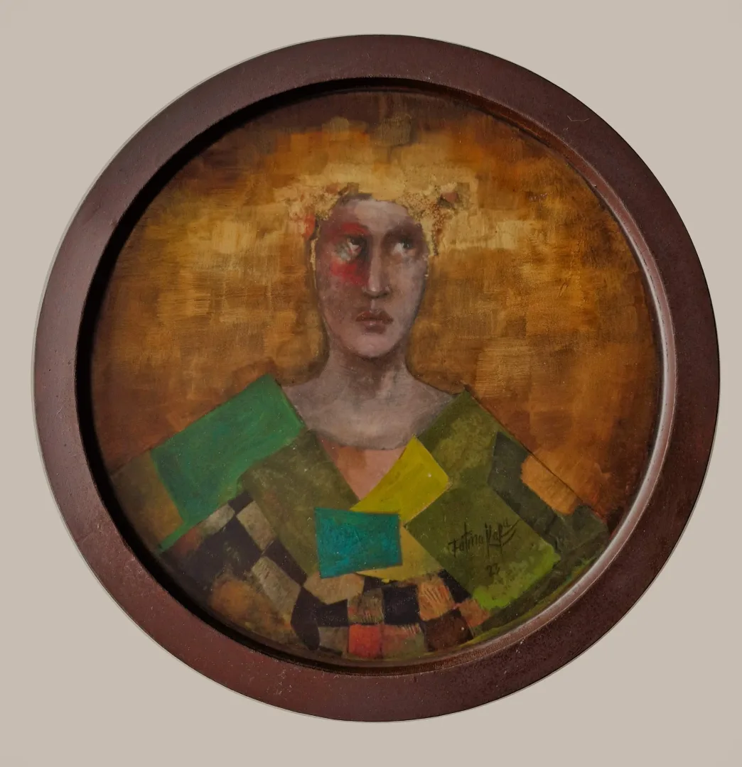 FATMA KARA — “İsimsiz”, 2023 "İsimsiz" eseri FATMA KARA tarafından 2023 yılında 50x40 cm ölçülerinde yapılmıştır.