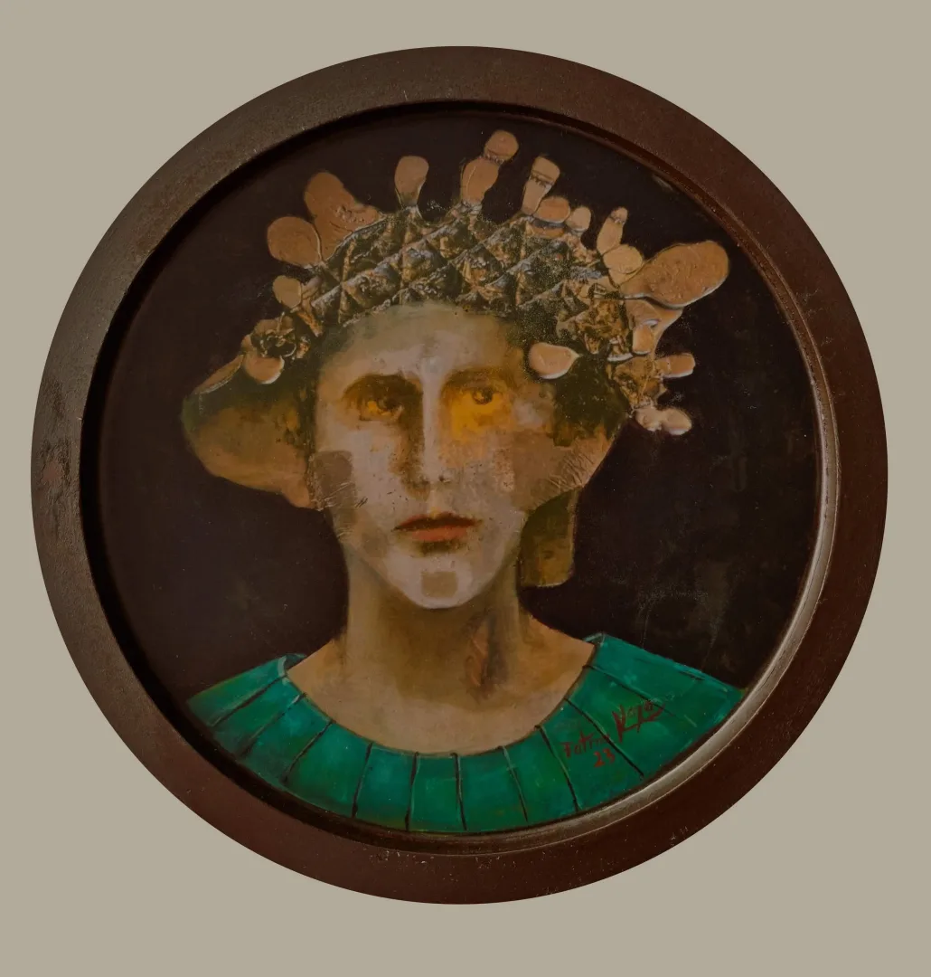 FATMA KARA — “İsimsiz”, 2023 "İsimsiz" eseri FATMA KARA tarafından 2023 yılında 50x40 cm ölçülerinde yapılmıştır.