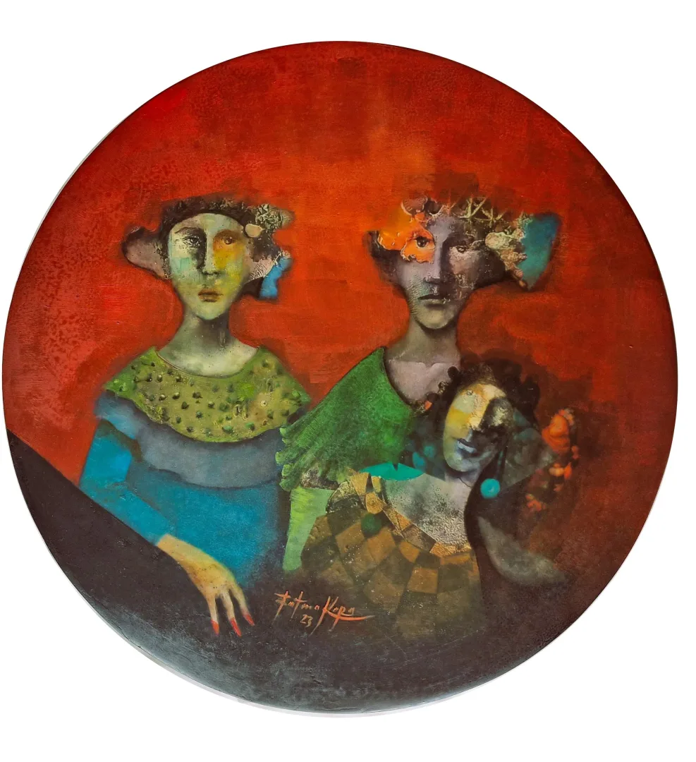 FATMA KARA — “İsimsiz”, 2023 "İsimsiz" eseri FATMA KARA tarafından 2023 yılında 134x120x35 cm ölçülerinde yapılmıştır.