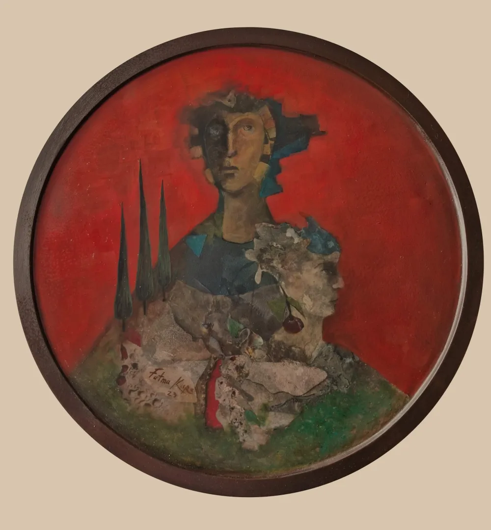 FATMA KARA — “İsimsiz”, 2023 "İsimsiz" eseri FATMA KARA tarafından 2023 yılında 134x120x35 cm ölçülerinde yapılmıştır.