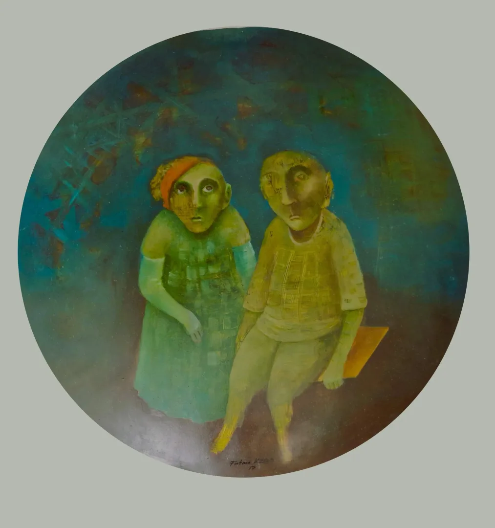 FATMA KARA — “İsimsiz”, 2017 "İsimsiz" eseri FATMA KARA tarafından 2017 yılında 200x80 cm ölçülerinde yapılmıştır.