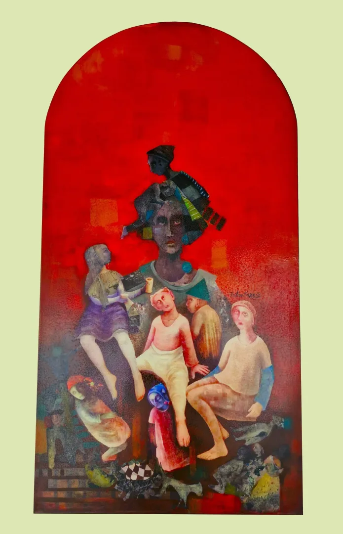FATMA KARA — “İsimsiz”, 2023 "İsimsiz" eseri FATMA KARA tarafından 2023 yılında 134x120x35 cm ölçülerinde yapılmıştır.
