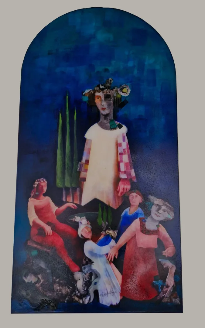 FATMA KARA — “İsimsiz”, 2023 "İsimsiz" eseri FATMA KARA tarafından 2023 yılında 134x120x35 cm ölçülerinde yapılmıştır.