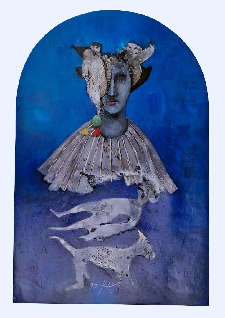 yakınlaştır "Tavanannalar / Hitit Kraliçeleri" eseri FATMA KARA tarafından 2023 yılında 134x120x35 cm ölçülerinde 0 tekniği ile yapılmıştır.
