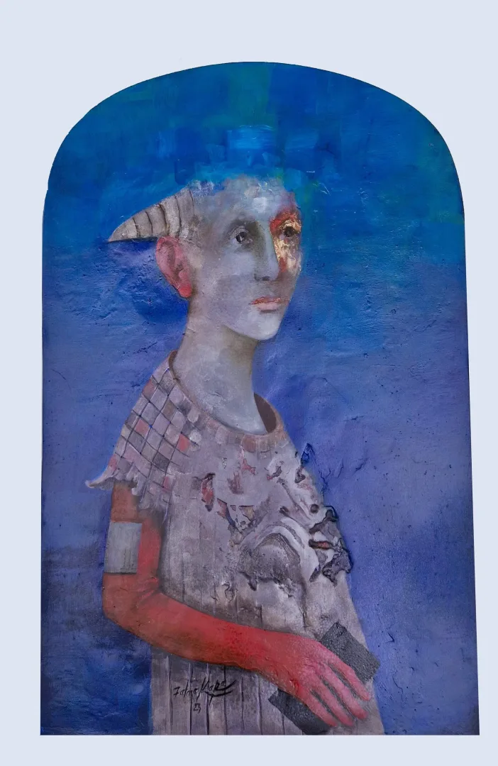 FATMA KARA — “İsimsiz”, 2023 "İsimsiz" eseri FATMA KARA tarafından 2023 yılında 130x100 cm ölçülerinde yapılmıştır.