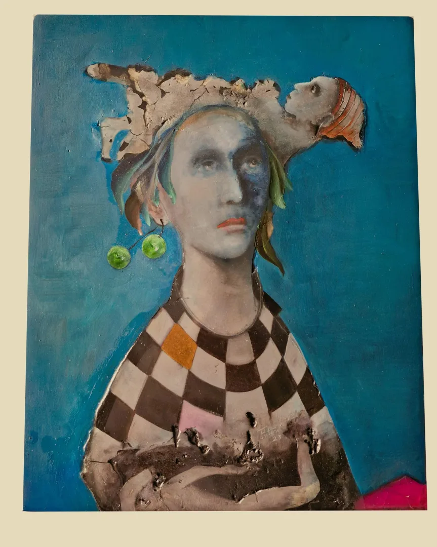 FATMA KARA — “İsimsiz”, 2023 "İsimsiz" eseri FATMA KARA tarafından 2023 yılında 200x80 cm ölçülerinde yapılmıştır.