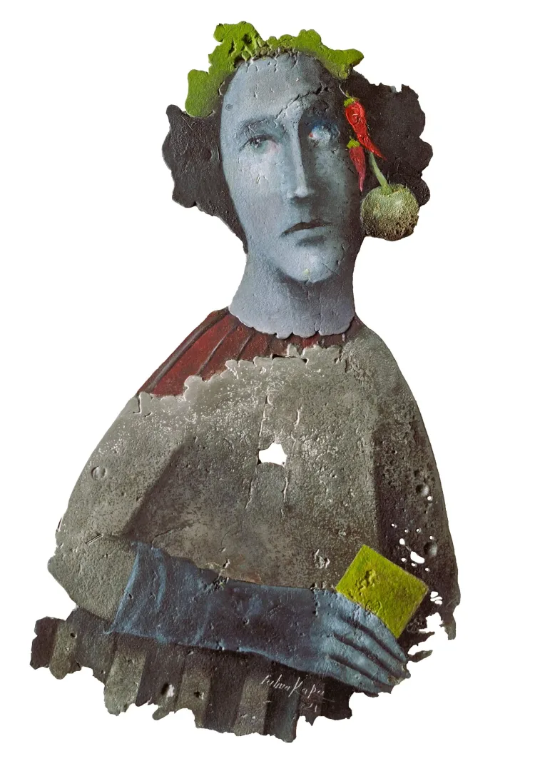 FATMA KARA — “İsimsiz”, 2021 "İsimsiz" eseri FATMA KARA tarafından 2021 yılında 50x40 cm ölçülerinde yapılmıştır.