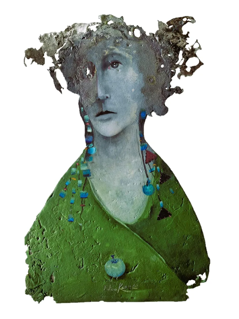 FATMA KARA — “İsimsiz”, 2023 "İsimsiz" eseri FATMA KARA tarafından 2023 yılında 50x40 cm ölçülerinde yapılmıştır.