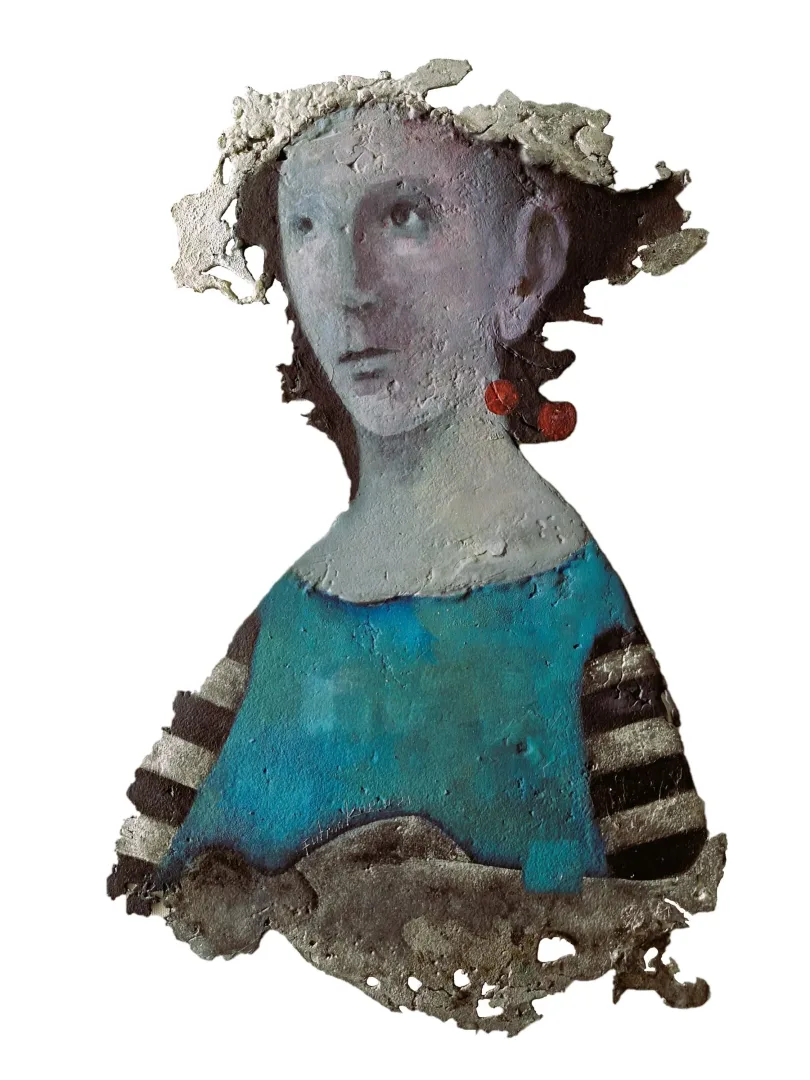 FATMA KARA — “İsimsiz”, 2021 "İsimsiz" eseri FATMA KARA tarafından 2021 yılında 60x50 cm ölçülerinde yapılmıştır.