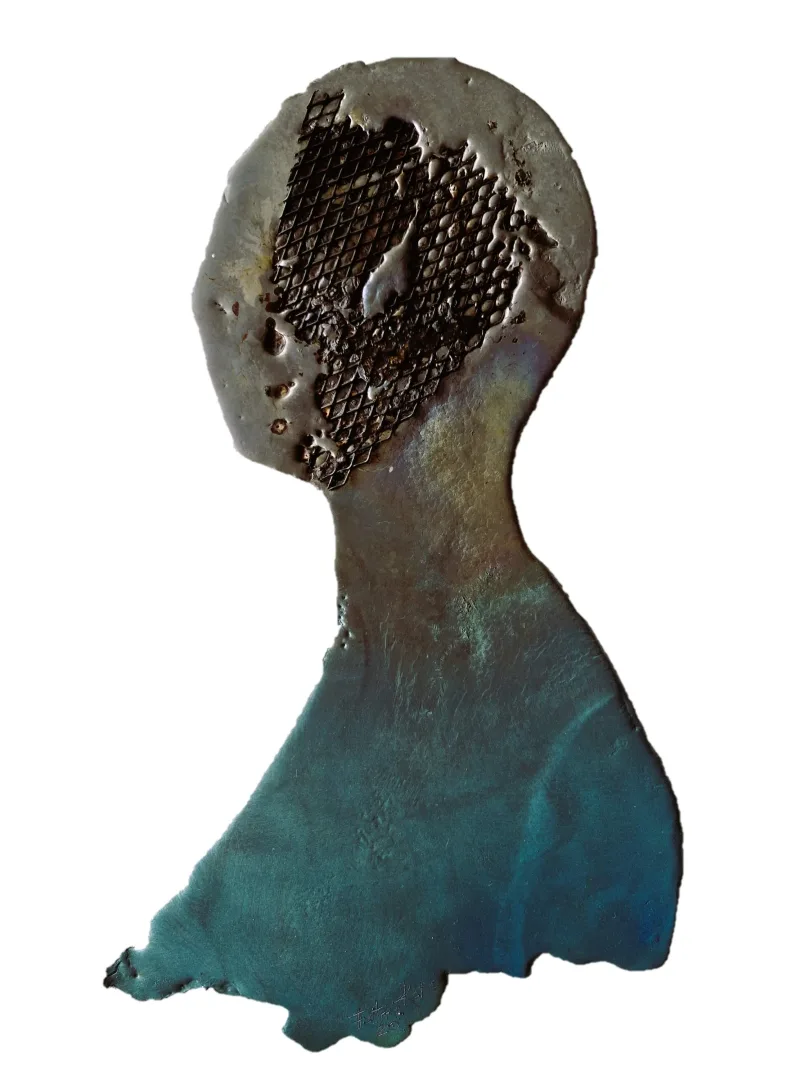 FATMA KARA — “İsimsiz”, 2020 "İsimsiz" eseri FATMA KARA tarafından 2020 yılında 37x20x18 cm ölçülerinde yapılmıştır.