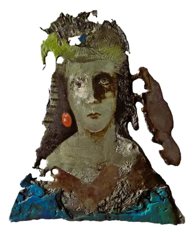 FATMA KARA — “Untitled”, 2020 "İsimsiz" eseri FATMA KARA tarafından 2020 yılında 50x40 cm ölçülerinde yapılmıştır.