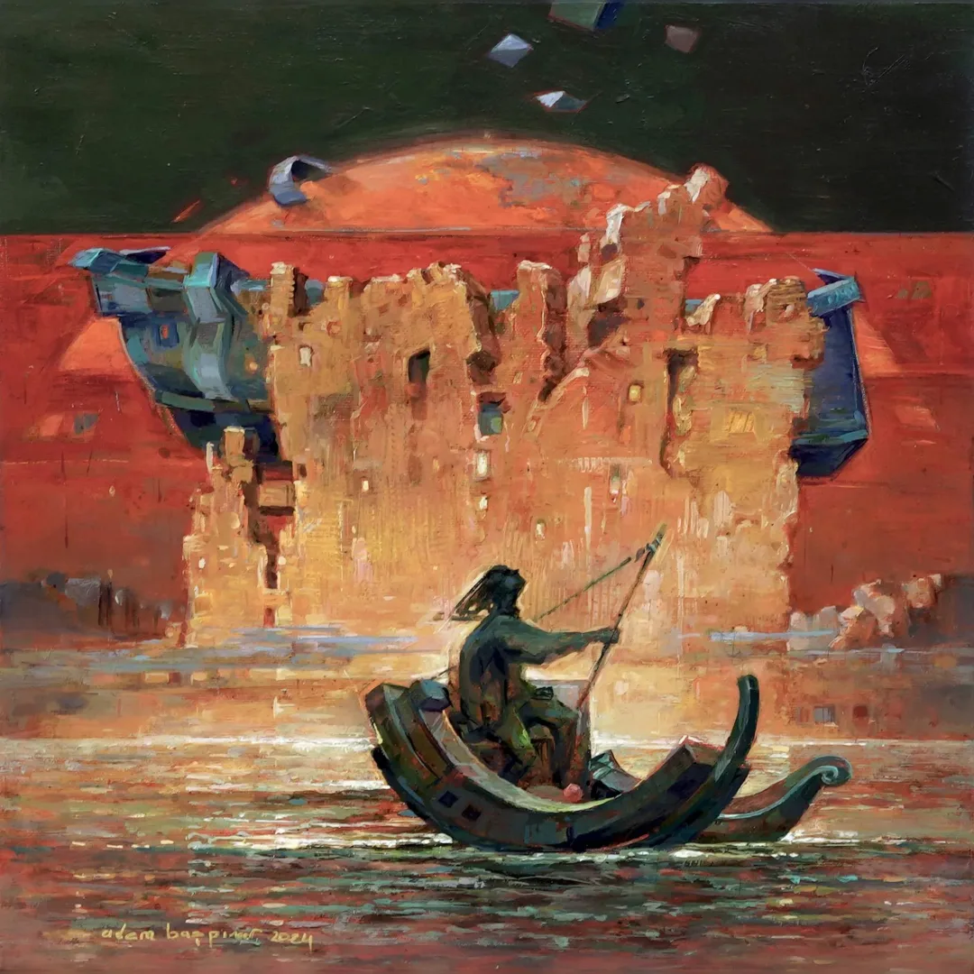 "Yön" eseri ADEM BAŞPINAR tarafından 2024 yılında 40x40 cm ölçülerinde Tuval üzeri akrilik boya tekniği ile yapılmıştır.