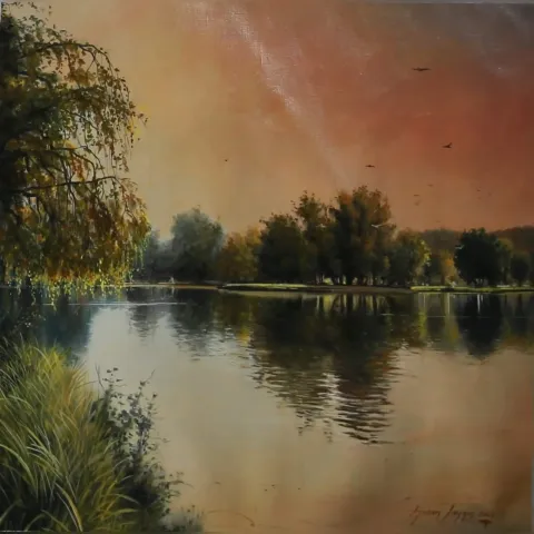 HASAN SAYGIN — “İsimsiz”, 2024 "İsimsiz" eseri HASAN SAYGIN tarafından 2024 yılında 40x40 cm ölçülerinde Tuval üzeri yağlı boya tekniği ile yapılmıştır.