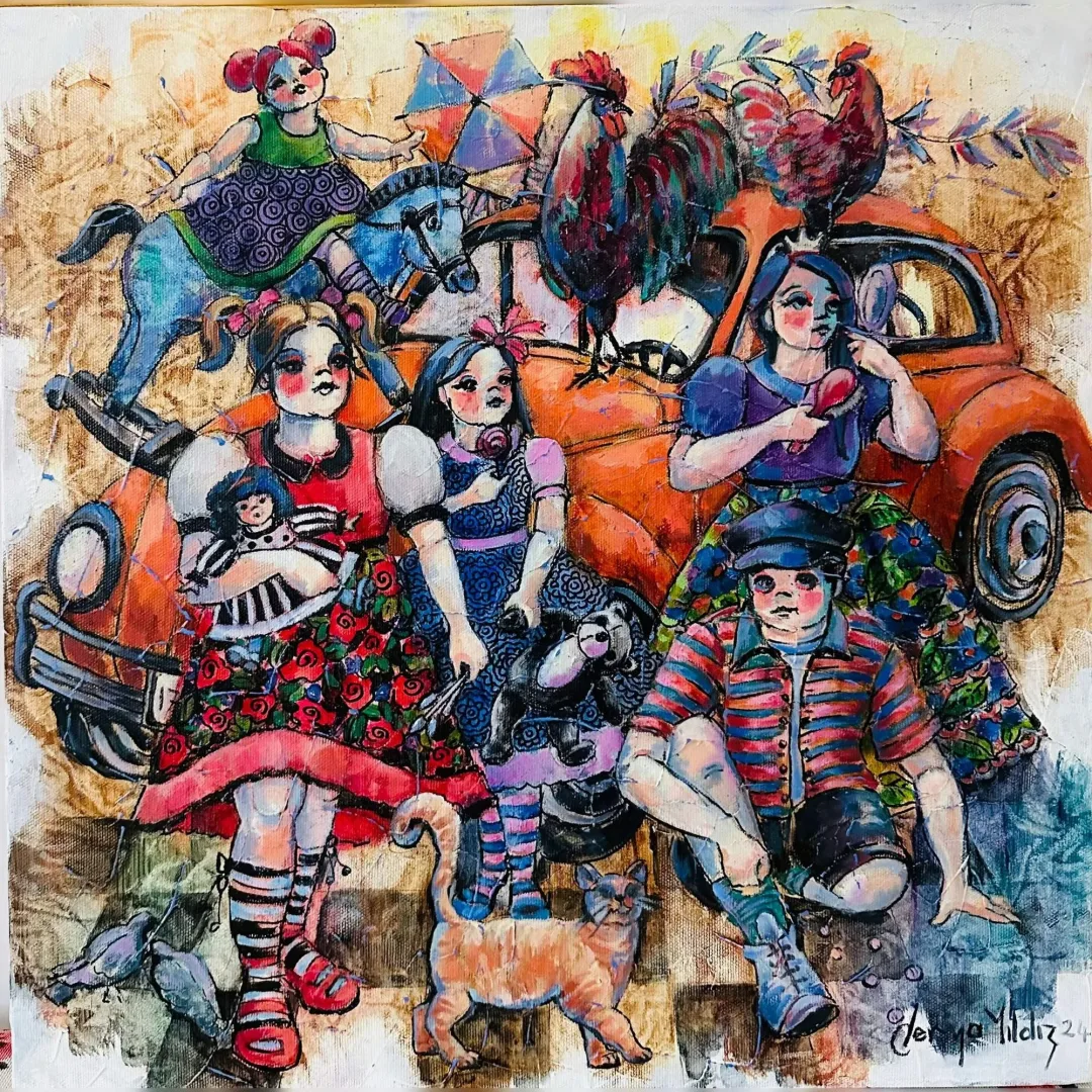 "İsimsiz" eseri DERYA YILDIZ tarafından 2024 yılında 40x40 cm ölçülerinde Tuval üzeri yağlı boya tekniği ile yapılmıştır.