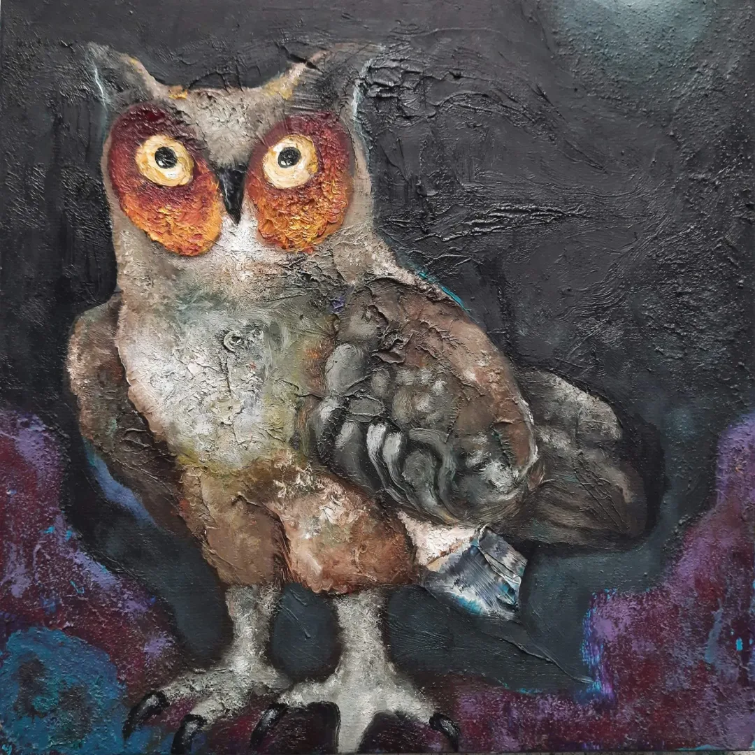 "İsimsiz" eseri MURAT TOLGA tarafından 2024 yılında 40x40 cm ölçülerinde Tuval üzeri yağlı boya tekniği ile yapılmıştır.