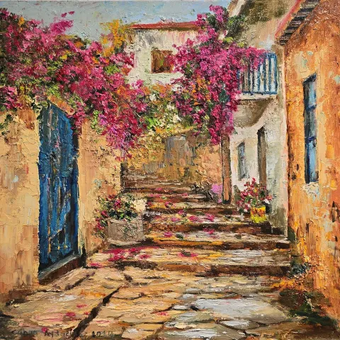 "İsimsiz" eseri CANAN AYDOĞMUŞ tarafından 2024 yılında 40x40 cm ölçülerinde Tuval üzeri yağlı boya tekniği ile yapılmıştır.