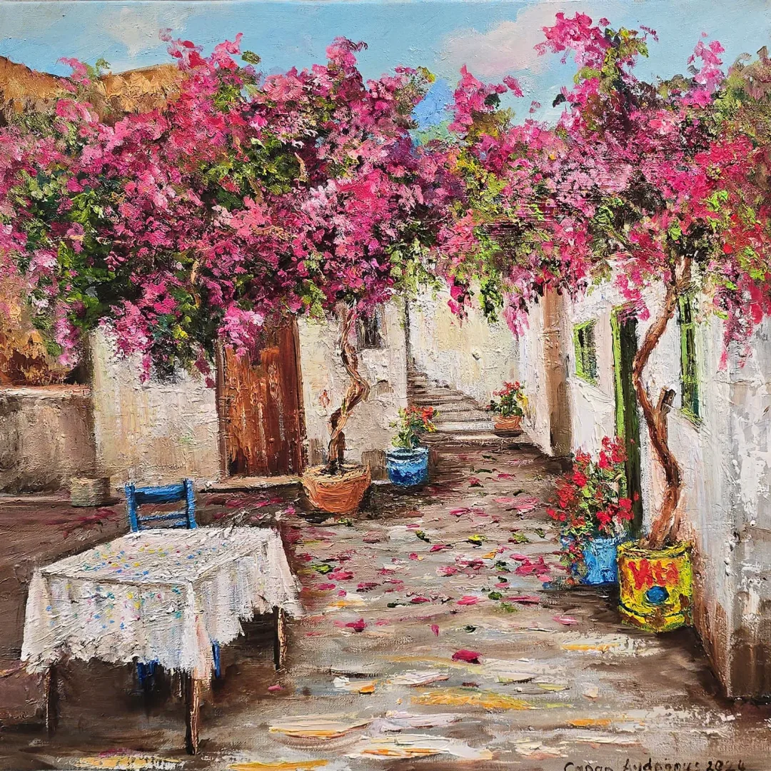 "İsimsiz" eseri CANAN AYDOĞMUŞ tarafından 2024 yılında 40x40 cm ölçülerinde Tuval üzeri yağlı boya tekniği ile yapılmıştır.