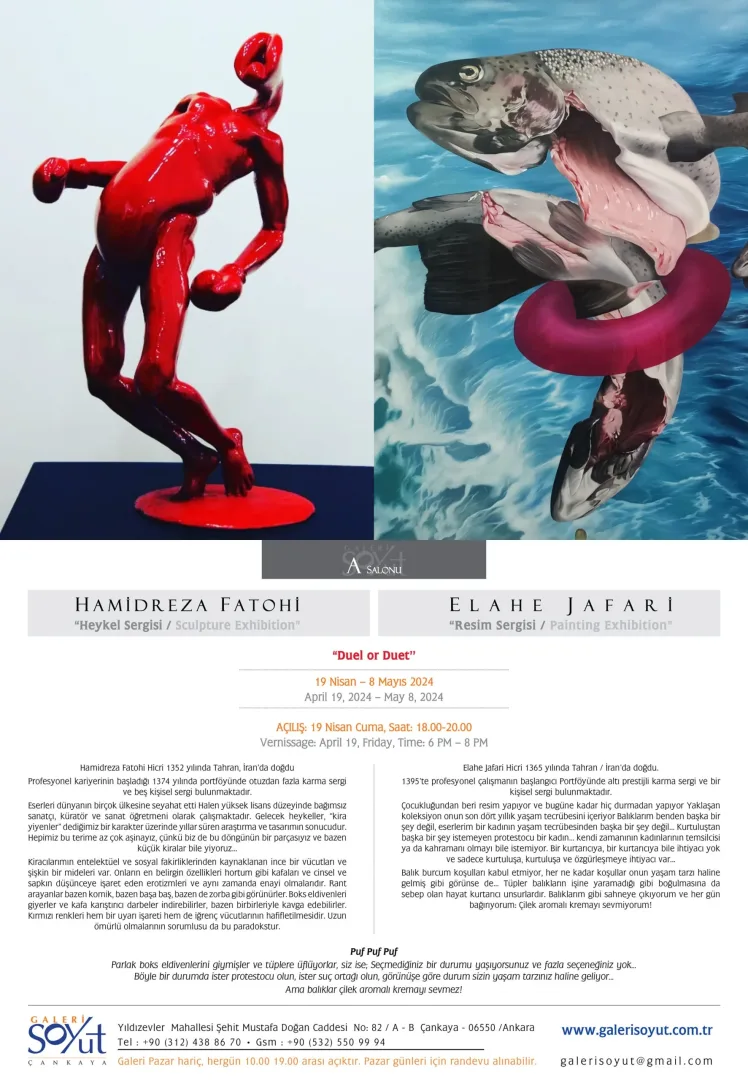HAMİDREZA FOTOHİ & ELAHEH JAFARİ — sergiden görünüm