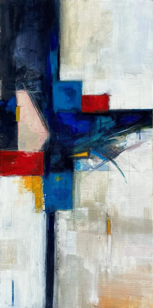 "İsimsiz" eseri HAZAL AKSOY tarafından 100x50 cm ölçülerinde Tuval üzeri yağlı boya tekniği ile yapılmıştır.