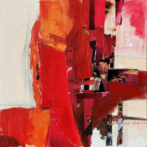 "İsimsiz" eseri HAZAL AKSOY tarafından 60x60 cm ölçülerinde Tuval üzeri karışık teknik tekniği ile yapılmıştır.