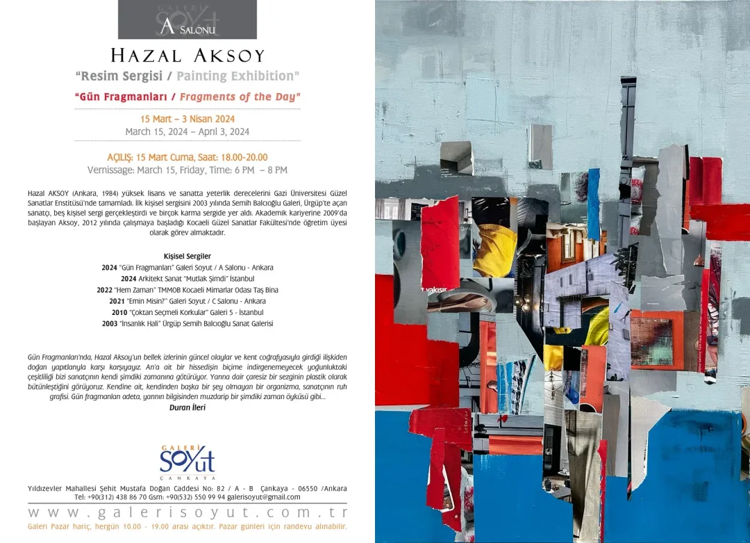 HAZAL AKSOY — sergiden görünüm