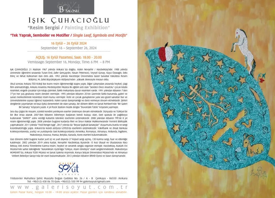 IŞIK ÇUHACIOĞLU — sergiden görünüm