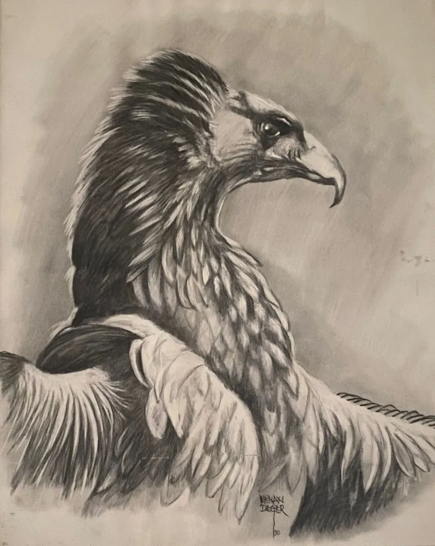 KENAN DEĞER — “İsimsiz”, 1990 "İsimsiz" eseri KENAN DEĞER tarafından 1990 yılında 56x45 cm ölçülerinde Kağıt üzeri kurşun kalem tekniği ile yapılmıştır.