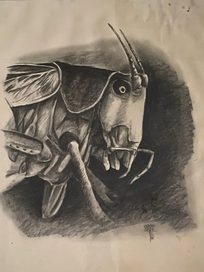 KENAN DEĞER — “İsimsiz”, 1990 "İsimsiz" eseri KENAN DEĞER tarafından 1990 yılında 56x45 cm ölçülerinde Kağıt üzeri kurşun kalem tekniği ile yapılmıştır.