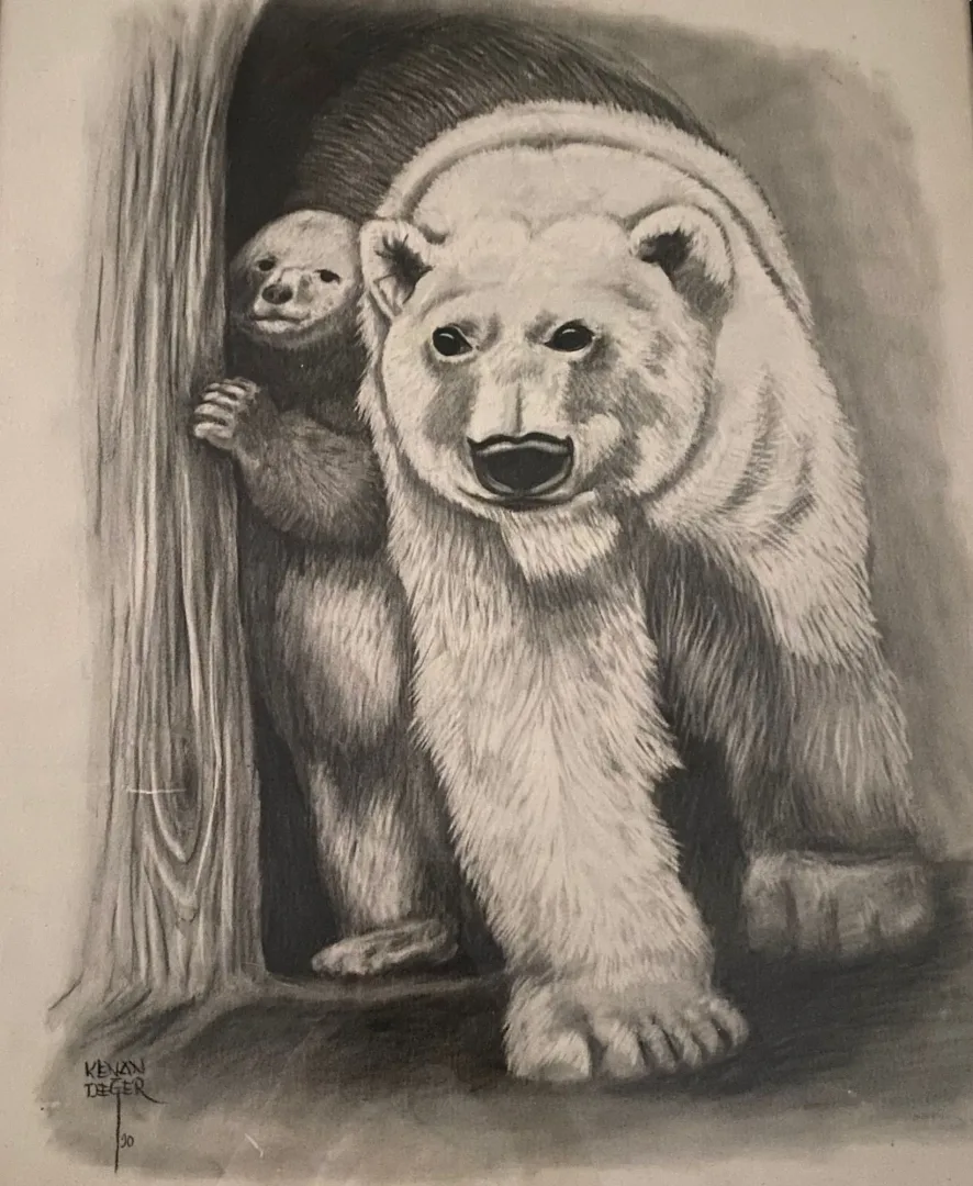 yakınlaştır "İsimsiz" eseri KENAN DEĞER tarafından 1990 yılında 56x45 cm ölçülerinde Kağıt üzeri kurşun kalem tekniği ile yapılmıştır.