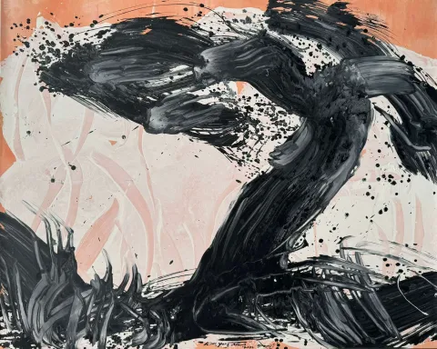 "Yeniden Doğuş" eseri KİM YONG MOON tarafından 131x162 cm ölçülerinde Acrylic Action Painting tekniği ile yapılmıştır.