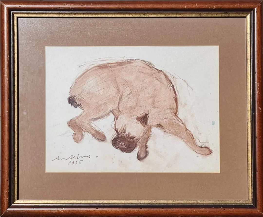 Avni Arbaş — İsimsiz, 1995, kağıt üzerine pastel boya, 28×38 cm