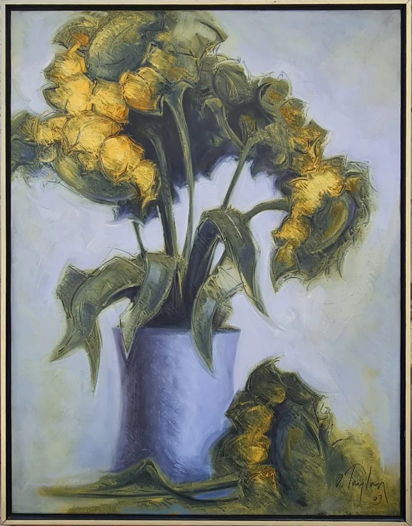 "Natürmort" eseri ORHAN TAYLAN tarafından 2003 yılında 80x65 cm ölçülerinde Tuval üzeri yağlı boya tekniği ile yapılmıştır.