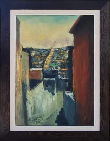 "Urfa'da Sokak" eseri LÜTFÜ GÜNAY tarafından 1999 yılında 70x50 cm ölçülerinde Tuval üzeri yağlı boya tekniği ile yapılmıştır.