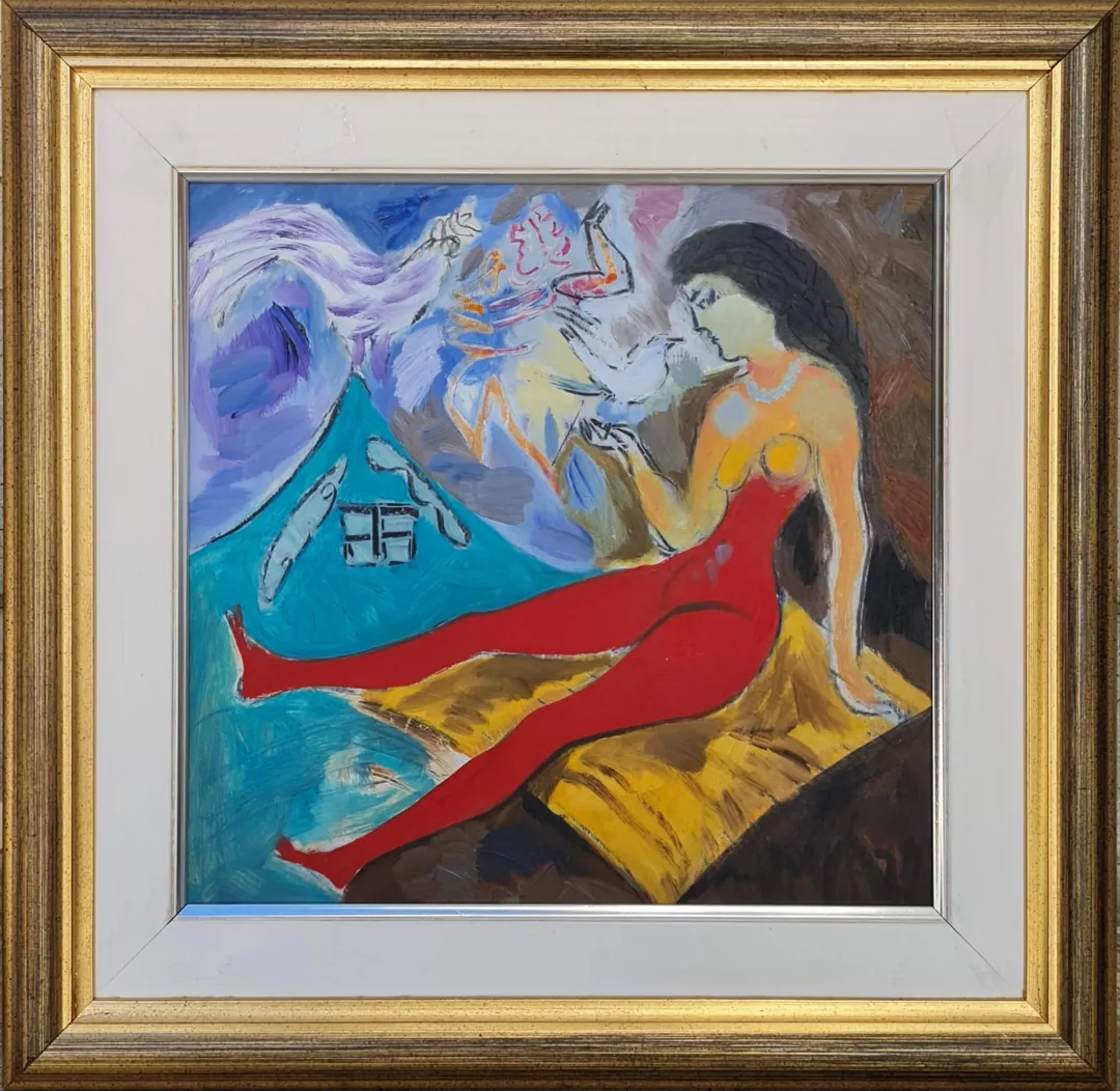 "İsimsiz" eseri MUSTAFA AYAZ tarafından 33x33 cm ölçülerinde Duralit üzeri yağlı boya tekniği ile yapılmıştır.