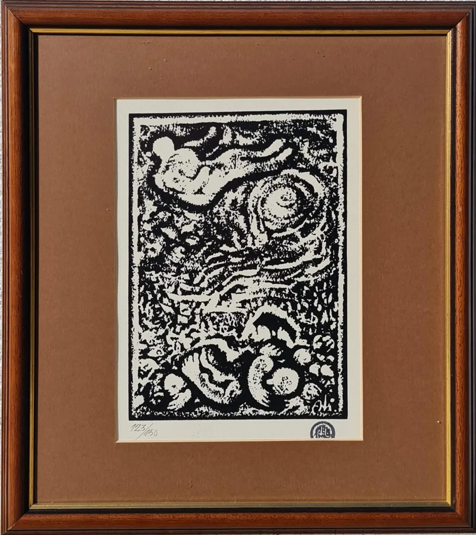 yakınlaştır "İsimsiz" eseri ABİDİN DİNO tarafından 25x18 cm ölçülerinde Baskı - Edisyon 123/150 tekniği ile yapılmıştır.