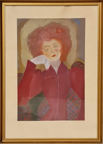 "İsimsiz" eseri AKÇİN tarafından 1972 yılında 76x50 cm ölçülerinde Kağıt üzeri yağlı boya tekniği ile yapılmıştır.