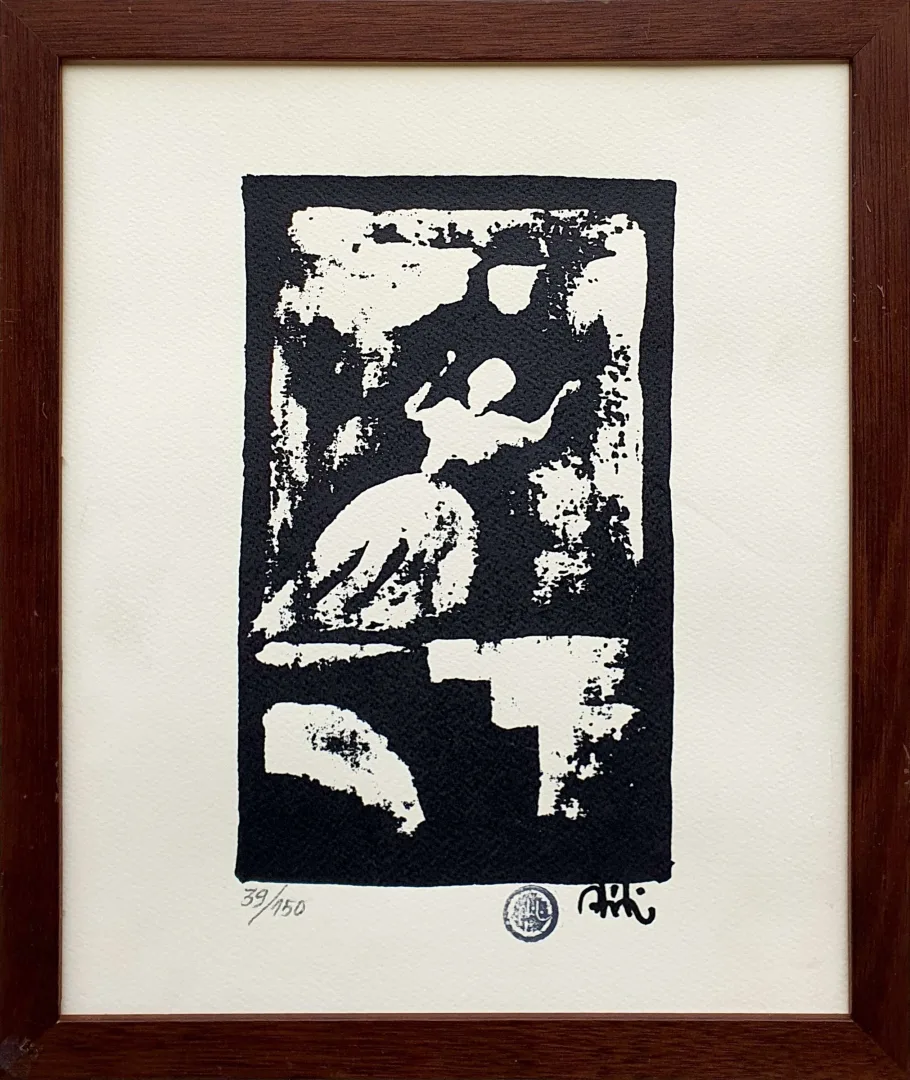 "İsimsiz" eseri ABİDİN DİNO tarafından 31x26 cm ölçülerinde Serigrafi 13/150 tekniği ile yapılmıştır.