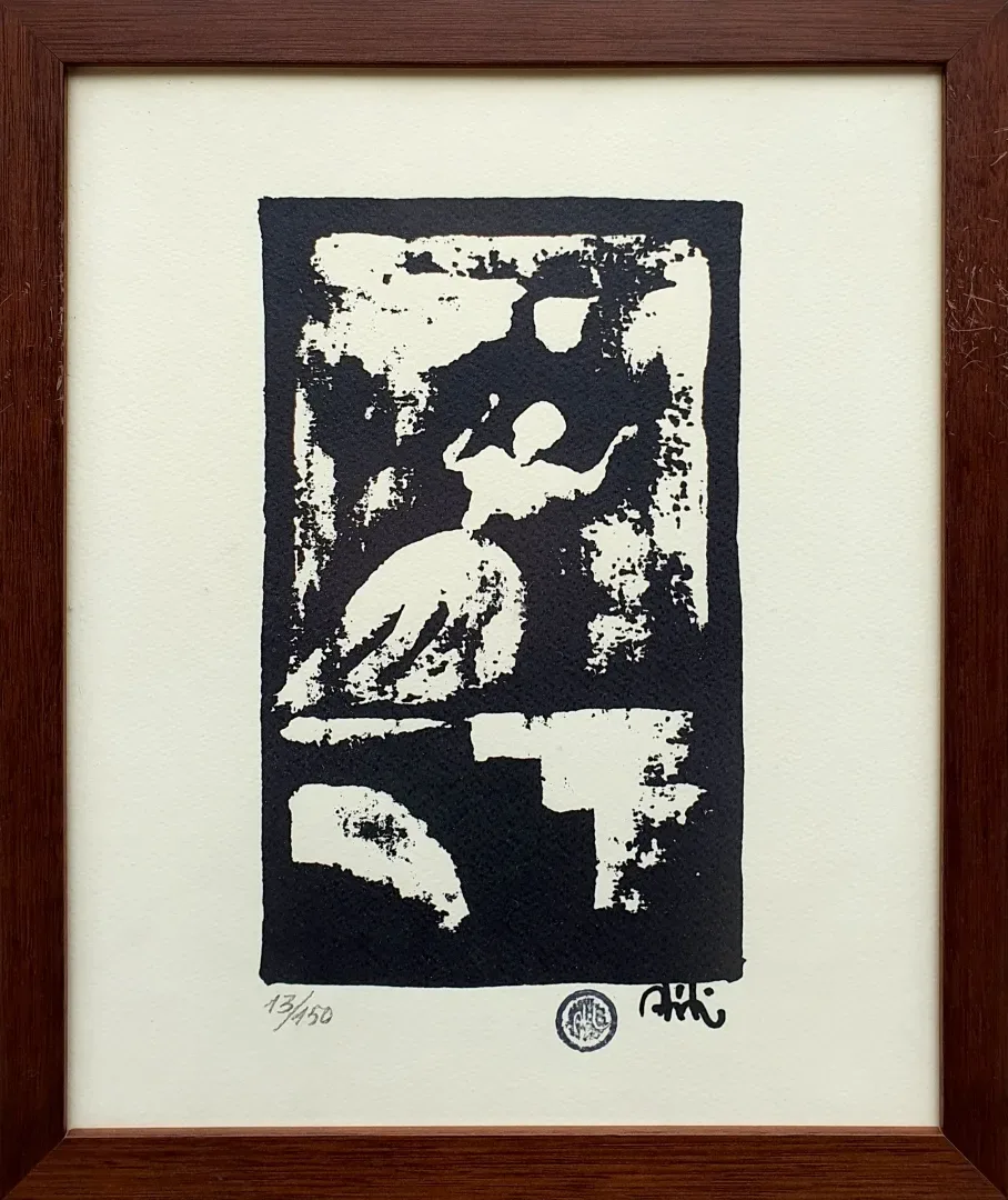 "İsimsiz" eseri ABİDİN DİNO tarafından 31x26 cm ölçülerinde Serigrafi 13/150 tekniği ile yapılmıştır.