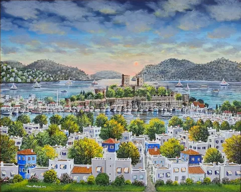 YALÇIN GÖKÇEBAĞ — “İsimsiz”, 2018 "İsimsiz" eseri YALÇIN GÖKÇEBAĞ tarafından 2018 yılında 80x100 cm ölçülerinde Tuval üzeri yağlı boya tekniği ile yapılmıştır.