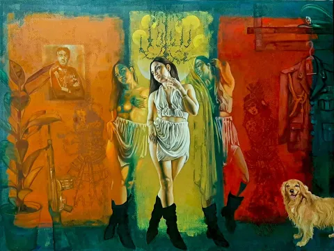 MAAHYAR CHARMACHİ — “Others”, 2023 "Others" eseri MAAHYAR CHARMACHİ tarafından 2023 yılında 120x160 cm ölçülerinde Tuval üzeri yağlı boya tekniği ile yapılmıştır.