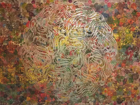 "Love & eternity" eseri MOHAMMAD BOZORGİ tarafından 2018 yılında 220x310 cm ölçülerinde Tuval üzeri karışık teknik tekniği ile yapılmıştır.