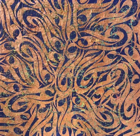 "Nocturne in g minor" eseri MOHAMMAD BOZORGİ tarafından 2022 yılında 100x100 cm ölçülerinde Tuval üzeri karışık teknik tekniği ile yapılmıştır.