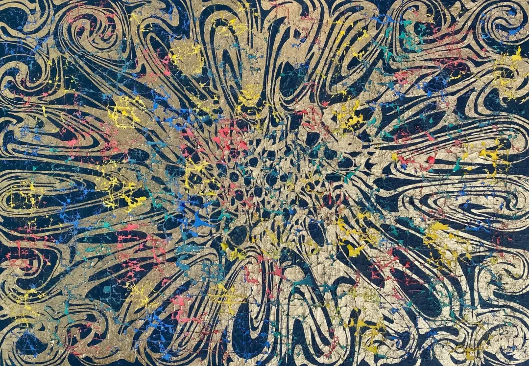 yakınlaştır "Thousands of suns" eseri MOHAMMAD BOZORGİ tarafından 2024 yılında 150x200 cm ölçülerinde Tuval üzeri karışık teknik tekniği ile yapılmıştır.