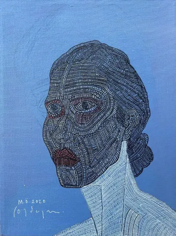 "İsimsiz" eseri MURAT ÖZDOĞRU tarafından 2020 yılında 30x40 cm ölçülerinde Tuval üzeri akrilik boya tekniği ile yapılmıştır.