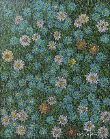 "Her güne bir papatya 3" eseri MURAT ÖZDOĞRU tarafından 2024 yılında 100x80 cm ölçülerinde Tuval üzeri akrilik boya tekniği ile yapılmıştır.
