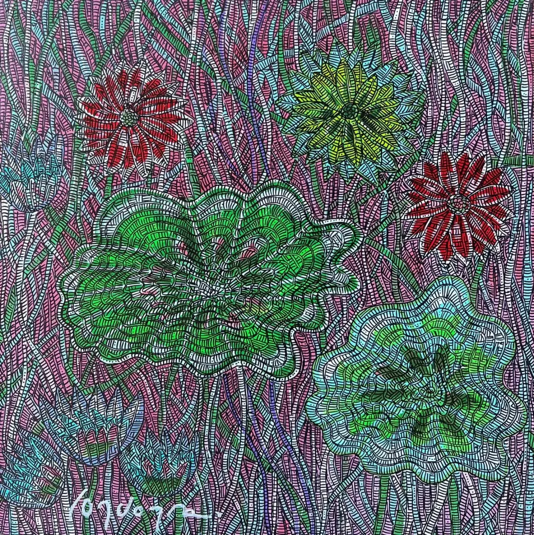 MURAT ÖZDOĞRU — “Nilüfer 3”, 2024 "Nilüfer 3" eseri MURAT ÖZDOĞRU tarafından 2024 yılında 50x50 cm ölçülerinde Tuval üzeri akrilik boya tekniği ile yapılmıştır.