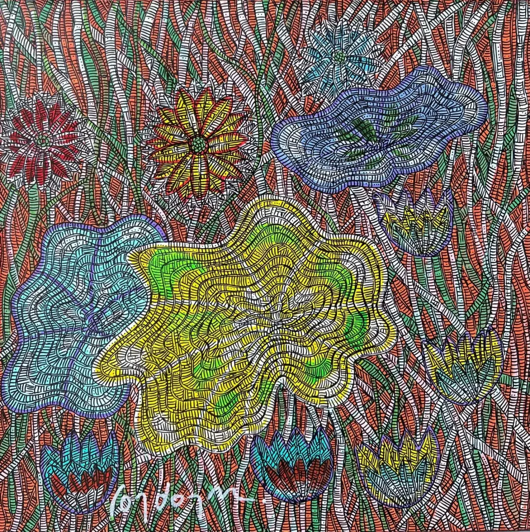 MURAT ÖZDOĞRU — “Nilüfer 5”, 2024 "Nilüfer 5" eseri MURAT ÖZDOĞRU tarafından 2024 yılında 50x50 cm ölçülerinde Tuval üzeri akrilik boya tekniği ile yapılmıştır.